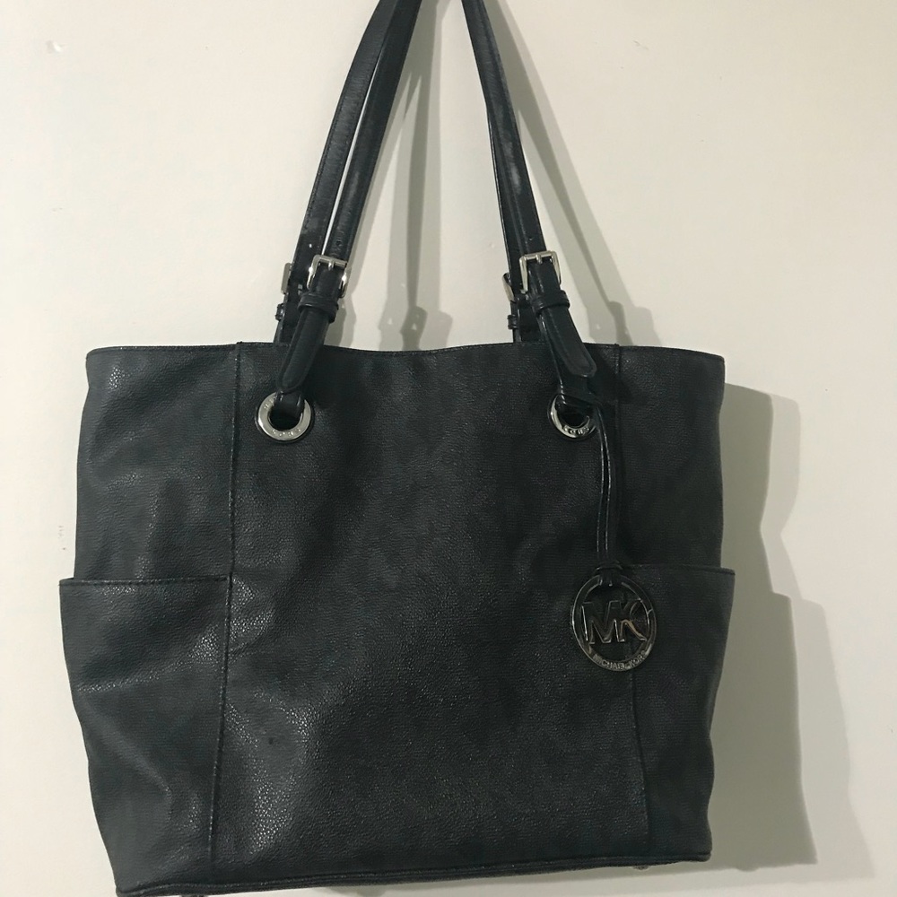 Michael Kors Monogramed Black Purse